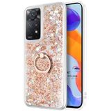 Microsonic Xiaomi Redmi Note 12 Pro 4G Glitter Liquid Holder Pembe Kılıf