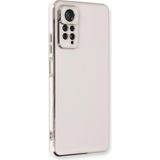 Microsonic Xiaomi Redmi Note 12 Pro 4G Olive Plated Beyaz Cep Telefonu Kılıfı