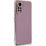 Microsonic Xiaomi Redmi Note 12 Pro 4G Olive Plated Lila Cep Telefonu Kılıfı
