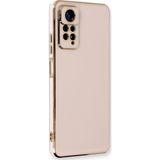 Microsonic Xiaomi Redmi Note 12 Pro 4G Olive Plated Pembe Cep Telefonu Kılıfı
