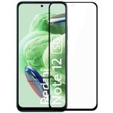 Microsonic Xiaomi Redmi Note 12 Tam Kaplayan Temperli Siyah Cam Ekran Koruyucu