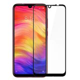 Microsonic Xiaomi Redmi Note 7 Pro Tam Kaplayan Temperli Cam Ekran koruyucu Siyah [Redmi Note 7 Pro ile Uyumlu Ekran Koruyucu]