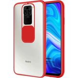 Microsonic Xiaomi Redmi Note 9 Kılıf Slide Camera Lens Protection Kırmızı