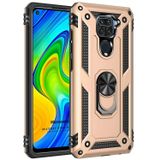 Microsonic Xiaomi Redmi Note 9 Military Ring Holder Gold Cep Telefonu Kılıfı