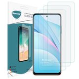 Microsonic Xiaomi Redmi Note 9 Pro 5G Screen Protector Nano Glass Cam Ekran Koruyucu (3 Pack) [Redmi Note 9 Pro 5G ile Uyumlu Ekran Koruyucu - Şeffaf]