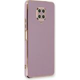 Microsonic Xiaomi Redmi Note 9 Pro Max Olive Plated Lila Kılıf