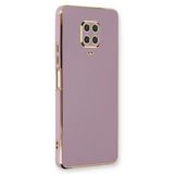 Microsonic Xiaomi Redmi Note 9 Pro Olive Plated Lila Kılıf