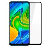 Microsonic Xiaomi Redmi Note 9 Tam Kaplayan Temperli Cam Ekran Koruyucu Siyah [Redmi Note 9 ile Uyumlu Ekran Koruyucu]