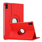 Microsonic Xiaomi Redmi Pad 360 Dönerli Stand Deri Kırmızı Cep Telefonu Kılıfı