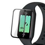 Microsonic Xiaomi Redmi Smart Band 2 Tam Kaplayan Nano Cam Ekran Koruyucu Siyah [Redmi Smart Band 2 ile Uyumlu Ekran Koruyucu]
