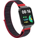 Microsonic Xiaomi Redmi Watch 2 Lite Hasırlı Woven Sport Loop Koyu Pembe Kordon