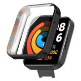 Microsonic Xiaomi Redmi Watch 2 Lite için Kılıf 360 Full Round Soft Silicone Siyah [Redmi Watch 2 Lite ile Uyumlu Kılıf - Siyah]