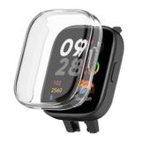 Microsonic Xiaomi Redmi Watch 3 Lite için Kılıf 360 Full Round Soft Silicone Şeffaf [Redmi Watch 3 Lite ile Uyumlu Kılıf - Şeffaf]