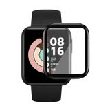 Microsonic Xiaomi Redmi Watch Tam Kaplayan Temperli Cam Full Ekran Koruyucu Siyah [Redmi Watch ile Uyumlu Ekran Koruyucu]