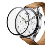 Microsonic Xiaomi Watch S1 Pro Tam Kaplayan Nano Cam Ekran Koruyucu Siyah [Watch S1 Pro ile Uyumlu Ekran Koruyucu - Siyah]