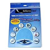 Microtex Mikrotex Mikrofiber Cam Bezi 40x50 cm Mavi Yüksek Emicilik ve Kolay Temizlik Özelliği - Gri