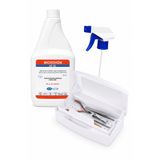 MICROVEM DEZENFEKTAN SIVI 1 L VE ÇİFT BÖLMELİ BEYAZ STERİLİZASYON KUTU SETİ