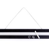 MicroWood Mıknatıslı Ahşap Çerçeve, Pratik Çerçeve, Gerçek Ahşap (32cm, Siyah-Yazı Tahtası)