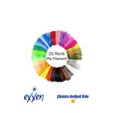 Microzey 3d Kalem Yazıcı Için 25 Renk 125 Metre 25 X 5 Metre