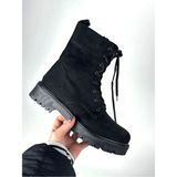 Mida Shoes 203 Siyah Süet Kadın Bot