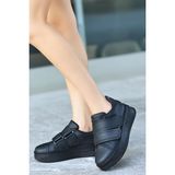Mida Shoes Erbmarx Siyah Deri Detaylı Spor Ayakkabı