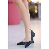 Mida Shoes ERBXİAN Siyah Kadın Topuklu Ayakkabı