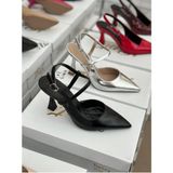 Mida Shoes Vienna Siyah Deri Kadın Topuklu Ayakkabı