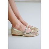 Mida Shoes Ysunny Gold Fileli Kadın Babet - Siyah