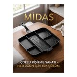 Midas Çok Amaçlı Kamp Tavası 5 BÖLMELİ 37x30