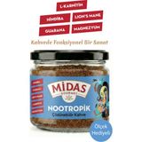 Midas Gourmet Nootropik - L-Karnitin, Guarana, Lion's Mane ve Magnezyum İçeren Hindiba Kahvesi 120g - Kahve Karışımı - 120 gr