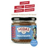 Midas Gourmet Nootropik - L-Karnitin, Guarana, Lion's Mane ve Magnezyum İçeren Hindiba Kahvesi 120g