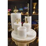 Midas Premium Mermer 7 Li Set Banyo Takımı.