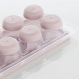 Midas Toptan 12LI Kapaklı Yapışmaz Silikon Tabanlı Plastik Küp Buz Kalıbı BX40 Midas - Çok Renkli - Standart