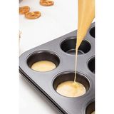 Midas Toptan 2'li Set Muffin Kalıbı 12LI Fırın Mini Kek Browni Kekstra Kalıbı Cupcake Ülü Midas - Renkli
