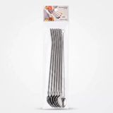 Midas Toptan Home 6'lı Kaşıklı Pipet Seti - Metal - Pipet Temizleme Fırçası - Çok Renkli