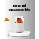 Midas Toptan Home Alev Efektli Ultrasonik Uçucu Yağ Difüzörü 280ML Su Tanklı ve Sessiz Çalışma Özellikli - Çok Renkli