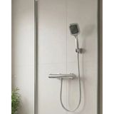 Midas Toptan Home Çok Fonksiyonlu Siyah El Duşu Seti Spiral Hortum ve Duş Askısı Banyo Duş Başlığı