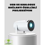 Midas Toptan Home Kablosuz Bağlantılı Full Hd Ev Sinema Projeksiyonu 160 Ansı Lümen - Çok Renkli