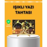 Midas Toptan Home Masaüstü ve Duvara Monte Edilebilir LED Işıklı Yazı Panosu - Çok Renkli
