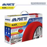 Midas Toptan Home Matte Active Series Oto Araba Lastik Anti Patinaj Kar Çorabı Kırmızı Medıum - Çok Renkli