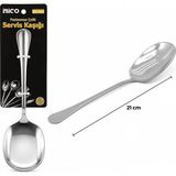 Midas Toptan Home Metal Servis Kaşığı - 21 cm - Krom Renk - Çok Renkli