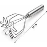 Midas Toptan Home Patates Ezici - Kalp Şekilli - Paslanmaz Çelik - 26 cm Uzunluk - Çok Renkli