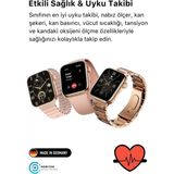 Midas Toptan Yeni Nesil 3 Kordonlu Kadın Akıllı Saat Spor ve Sağlık Sensörlü Watch 9 Series Tasarım Saat - Renkli - Standart - 1