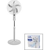 MidasTech 18 Inc 45 cm Kumandalı Sanayi Tipi Ayaklı Vantilatör 5-Metal Pervane 3-Kademe Hız 65W Y:137CM