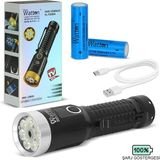 MidasTech 2800 Lümen Özel Seri LED Çalışma Lambası – Yeşil Lazer Özellikli, Mıknatıslı, USB Şarj - Renkli