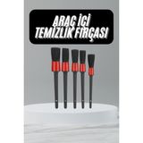 MidasTech 5 Adet Oto Detaylı Temizleyici Araç Içi Temizlik Fırça Seti Koltuk Döşeme Kapı Toz Alma Fı