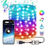 MidasTech Ally 10MT 100 LED Rgb Bluetooth Telefonla Kontrol Edilen USB LED Lamba İOS-ANDROID-(5775) Midiastec