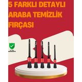 MidasTech Araç Içi Detaylı Temizlik Seti-Araba Jant ve Iç Yüzey Temizlik Fırçaları Midiastech