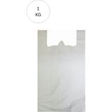 MidasTech Beyaz Atlet Poşet Mini Boy 20X34 cm Takriben 235 Adet 1 kg Nemere - 20 x 34 cm