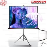 MidasTech Codegen Tx-18 Trıpod Projeksiyon Perdesi 180X180 (Arkası Siyah Fonlu - Taşınabilir Ayaklı Mode